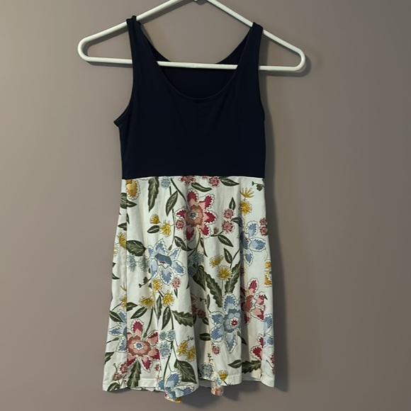 Old Navy Two Tone Tank Floral Dress - Picture 2 of 3